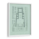 Plan De Jardín De Menta Y Pizarra I - Vision Studio | Cuadro decorativo de Canvas Lab