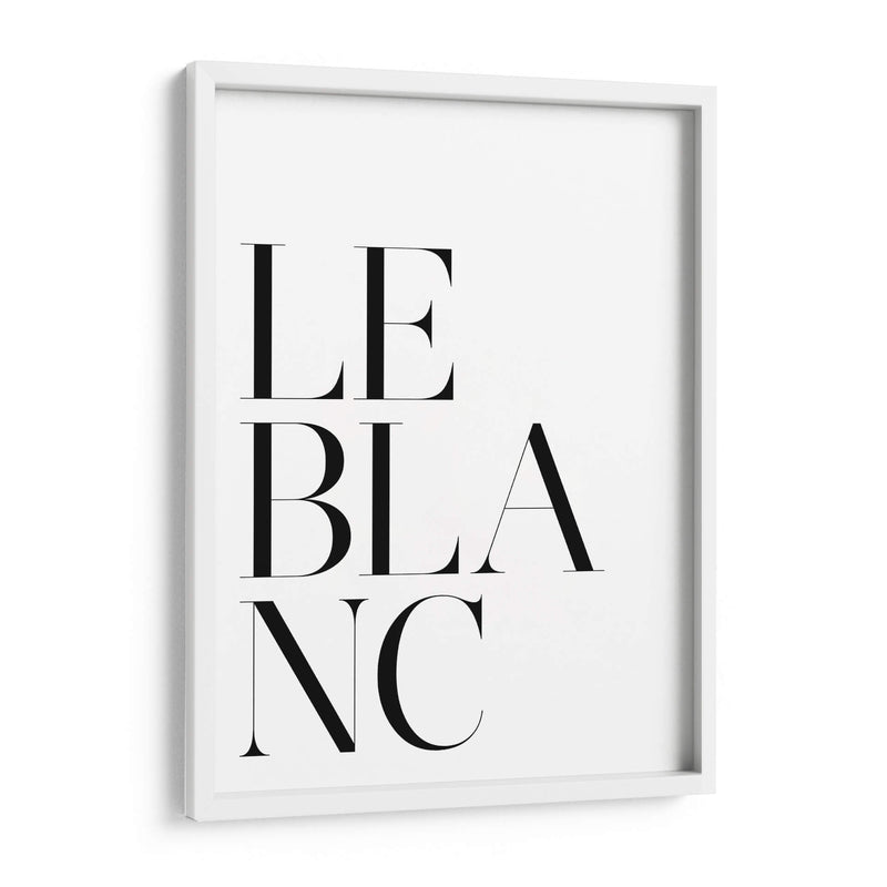 Le Blanc | Cuadro decorativo de Canvas Lab