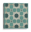 Verdigris Jardín Azulejo I - June Erica Vess | Cuadro decorativo de Canvas Lab