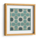 Verdigris Jardín Azulejo I - June Erica Vess | Cuadro decorativo de Canvas Lab