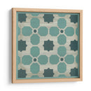 Verdigris Jardín Azulejo I - June Erica Vess | Cuadro decorativo de Canvas Lab