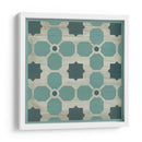 Verdigris Jardín Azulejo I - June Erica Vess | Cuadro decorativo de Canvas Lab