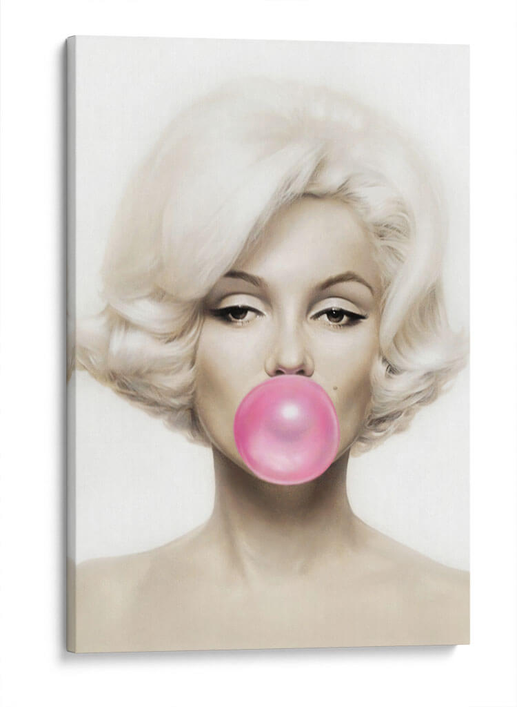 Marilyn Monroe bubblegum | Cuadro decorativo de Canvas Lab