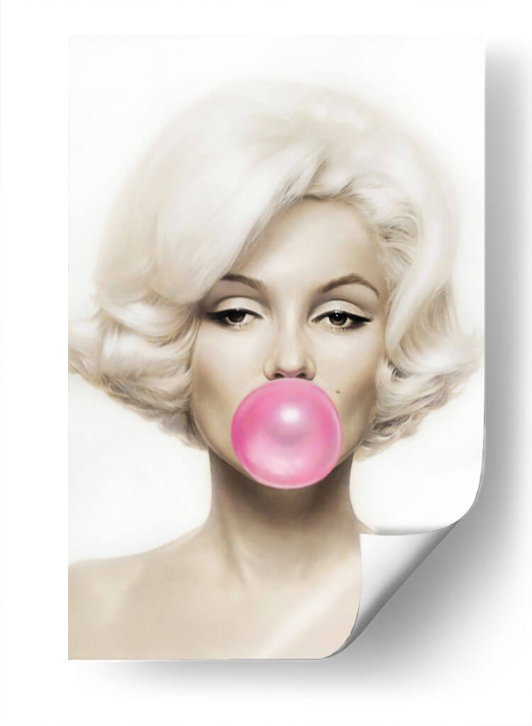 Marilyn Monroe bubblegum | Cuadro decorativo de Canvas Lab