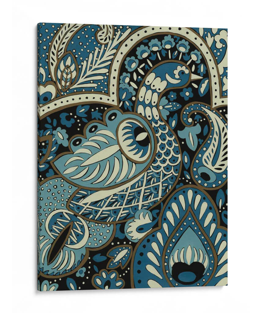 Peacock Indigo I - Chariklia Zarris | Cuadro decorativo de Canvas Lab