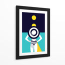 Noche con luna amarilla | Cuadro decorativo de Canvas Lab