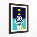 Noche con luna amarilla | Cuadro decorativo de Canvas Lab