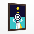 Noche con luna amarilla | Cuadro decorativo de Canvas Lab