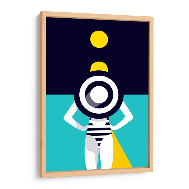 Noche con luna amarilla | Cuadro decorativo de Canvas Lab