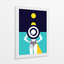 Noche con luna amarilla | Cuadro decorativo de Canvas Lab