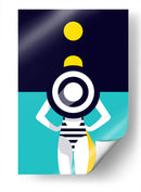 Noche con luna amarilla | Cuadro decorativo de Canvas Lab