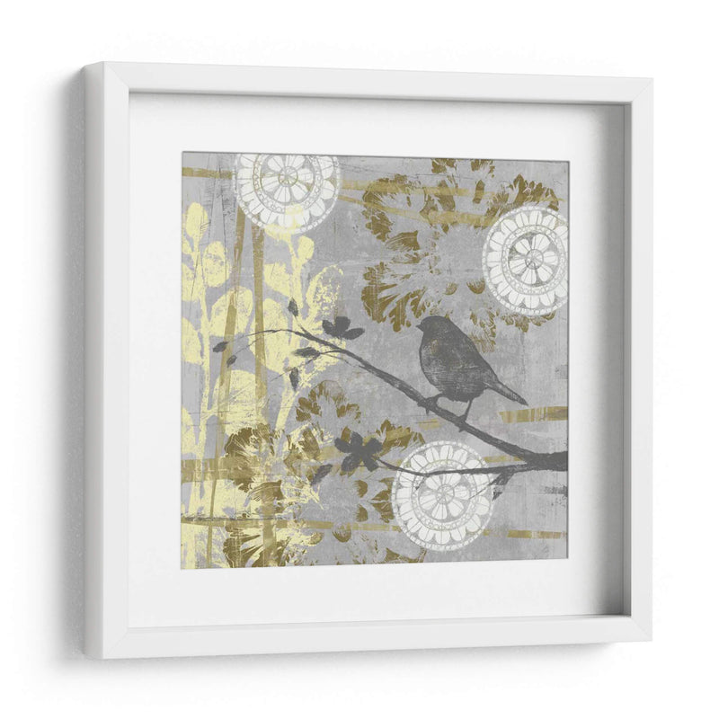 Pájaro Sereno Y Rama I - Jennifer Goldberger | Cuadro decorativo de Canvas Lab