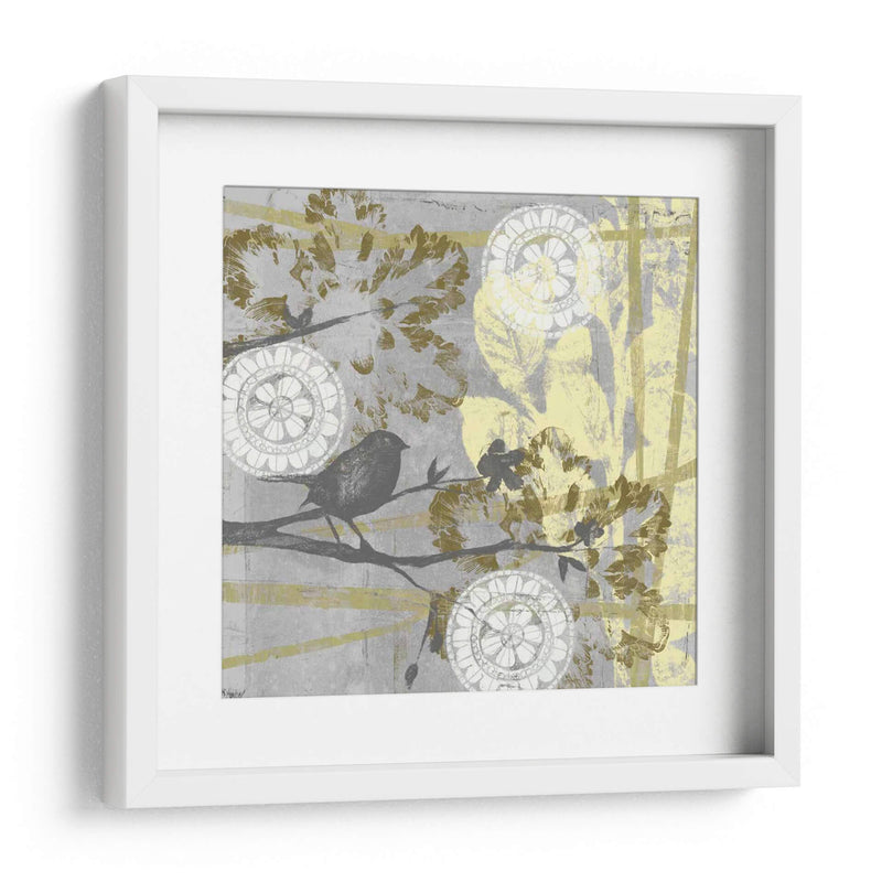 Pájaro Sereno Y Rama Ii - Jennifer Goldberger | Cuadro decorativo de Canvas Lab