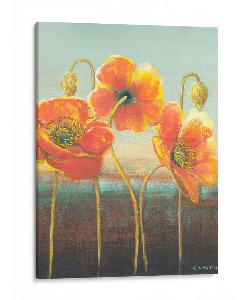 Poppy Tops Ii - Wendy Russell | Cuadro decorativo de Canvas Lab