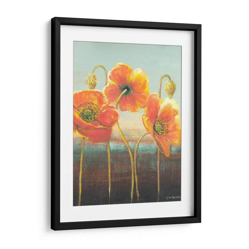 Poppy Tops Ii - Wendy Russell | Cuadro decorativo de Canvas Lab