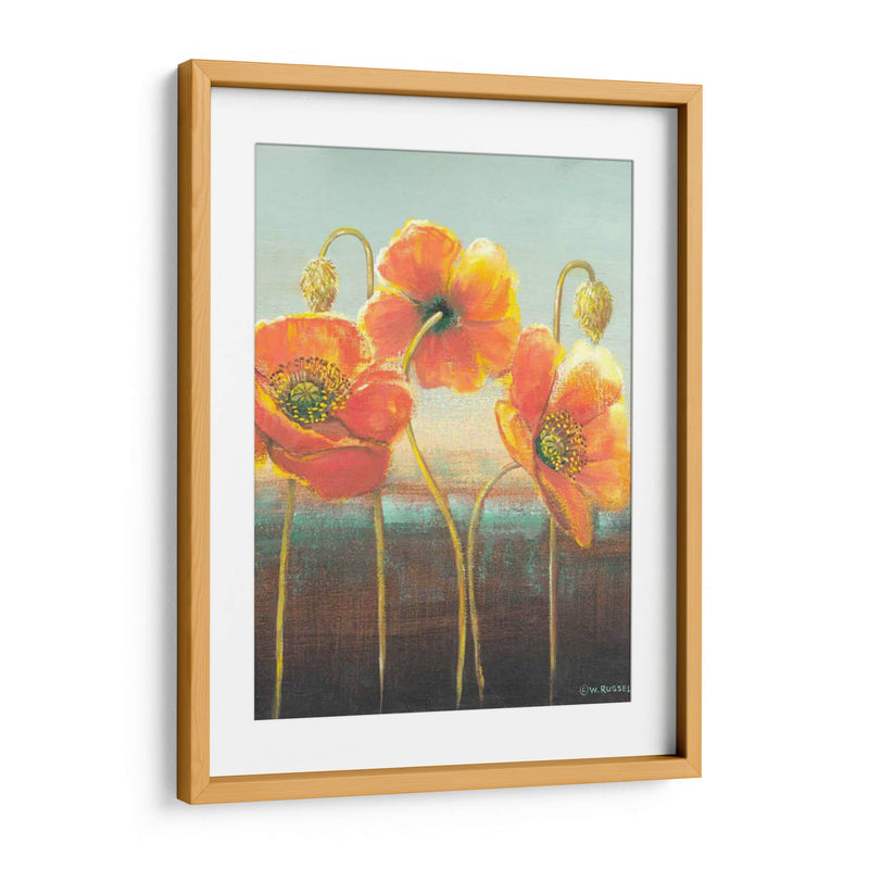 Poppy Tops Ii - Wendy Russell | Cuadro decorativo de Canvas Lab