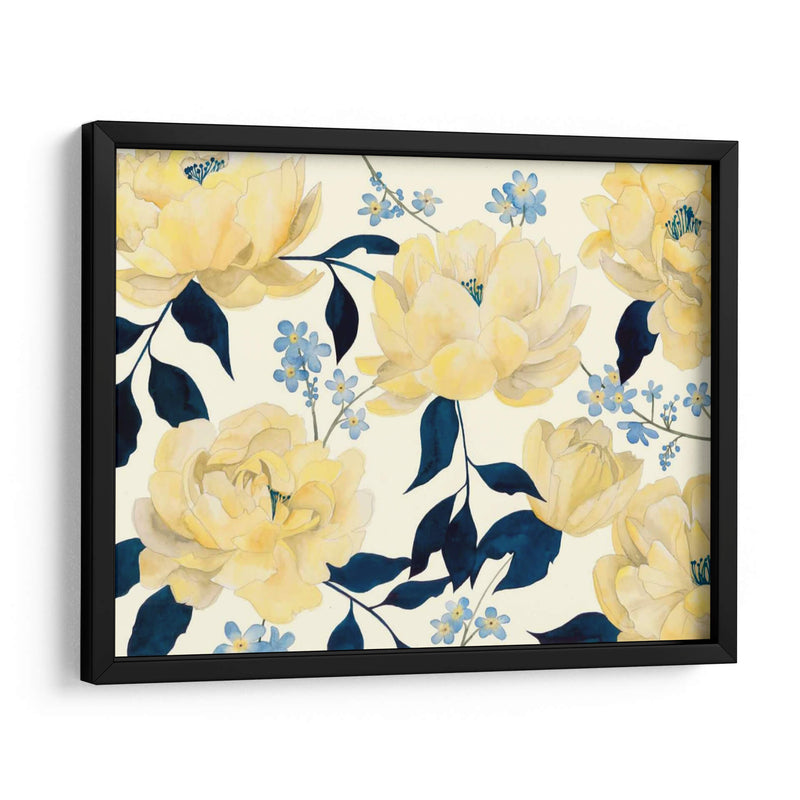 Fleurs Dor Et Bleu I - Grace Popp | Cuadro decorativo de Canvas Lab