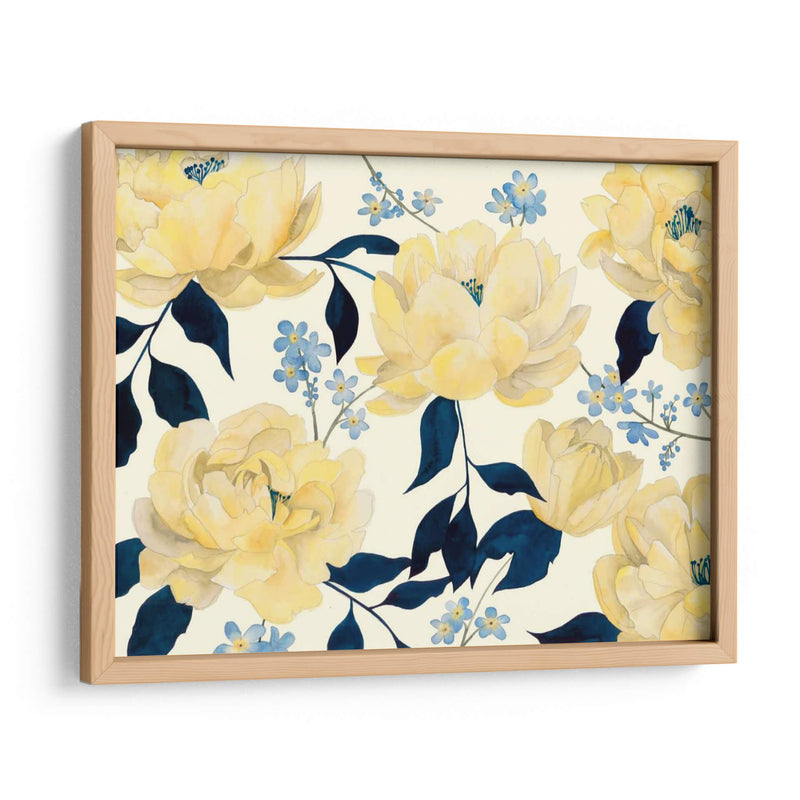 Fleurs Dor Et Bleu I - Grace Popp | Cuadro decorativo de Canvas Lab