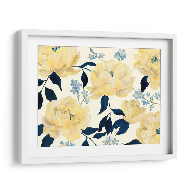 Fleurs Dor Et Bleu I - Grace Popp | Cuadro decorativo de Canvas Lab