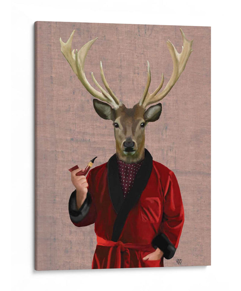 Ciervos En La Chaqueta De Fumar - Fab Funky | Cuadro decorativo de Canvas Lab