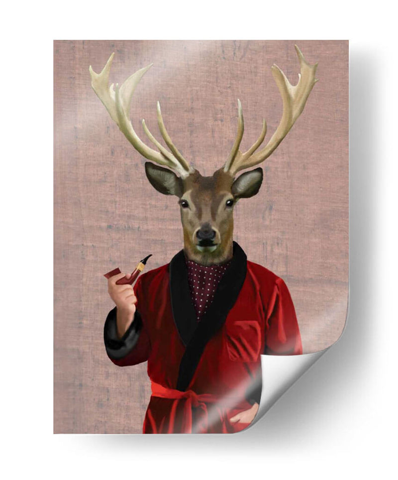 Ciervos En La Chaqueta De Fumar - Fab Funky | Cuadro decorativo de Canvas Lab