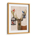 Jaulas De Ciervos Y Pájaros - Fab Funky | Cuadro decorativo de Canvas Lab