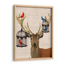 Jaulas De Ciervos Y Pájaros - Fab Funky | Cuadro decorativo de Canvas Lab