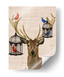 Jaulas De Ciervos Y Pájaros - Fab Funky | Cuadro decorativo de Canvas Lab