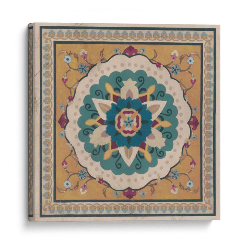 Bazar Floral Tile Iv - June Erica Vess | Cuadro decorativo de Canvas Lab
