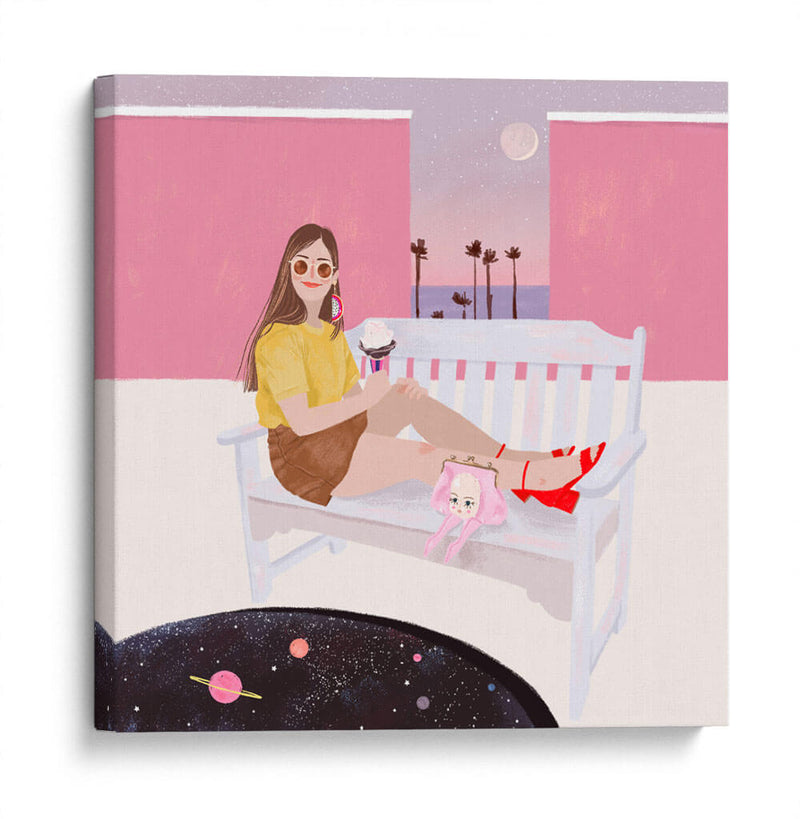 Spaced out fashionista | Cuadro decorativo de Canvas Lab