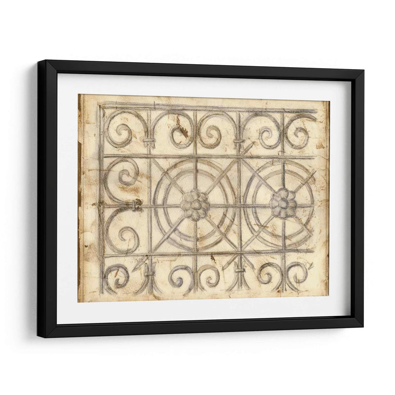 Boceto De Hierro Decorativo I - Megan Meagher | Cuadro decorativo de Canvas Lab