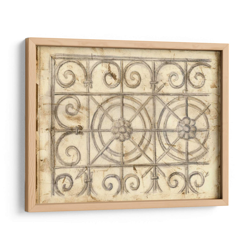 Boceto De Hierro Decorativo I - Megan Meagher | Cuadro decorativo de Canvas Lab