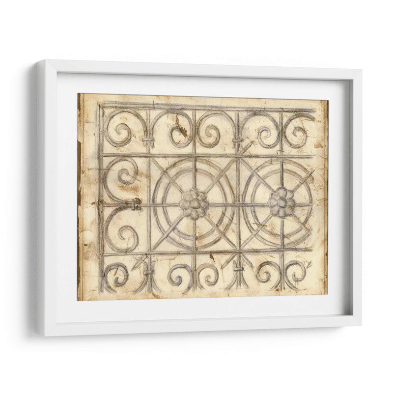 Boceto De Hierro Decorativo I - Megan Meagher | Cuadro decorativo de Canvas Lab