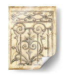 Bosquejo De Hierro Decorativo Ii - Megan Meagher | Cuadro decorativo de Canvas Lab