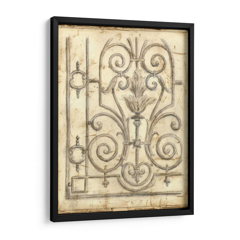 Bosquejo De Hierro Decorativo Iii - Megan Meagher | Cuadro decorativo de Canvas Lab