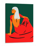 Su vestido rojo | Cuadro decorativo de Canvas Lab