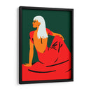 Su vestido rojo | Cuadro decorativo de Canvas Lab