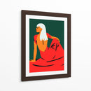 Su vestido rojo | Cuadro decorativo de Canvas Lab