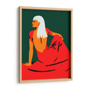 Su vestido rojo | Cuadro decorativo de Canvas Lab