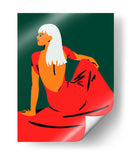 Su vestido rojo | Cuadro decorativo de Canvas Lab