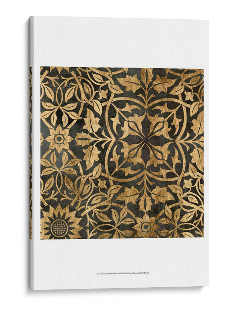 Damasco Dorado I - Jennifer Goldberger | Cuadro decorativo de Canvas Lab