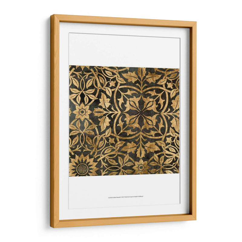 Damasco Dorado I - Jennifer Goldberger | Cuadro decorativo de Canvas Lab