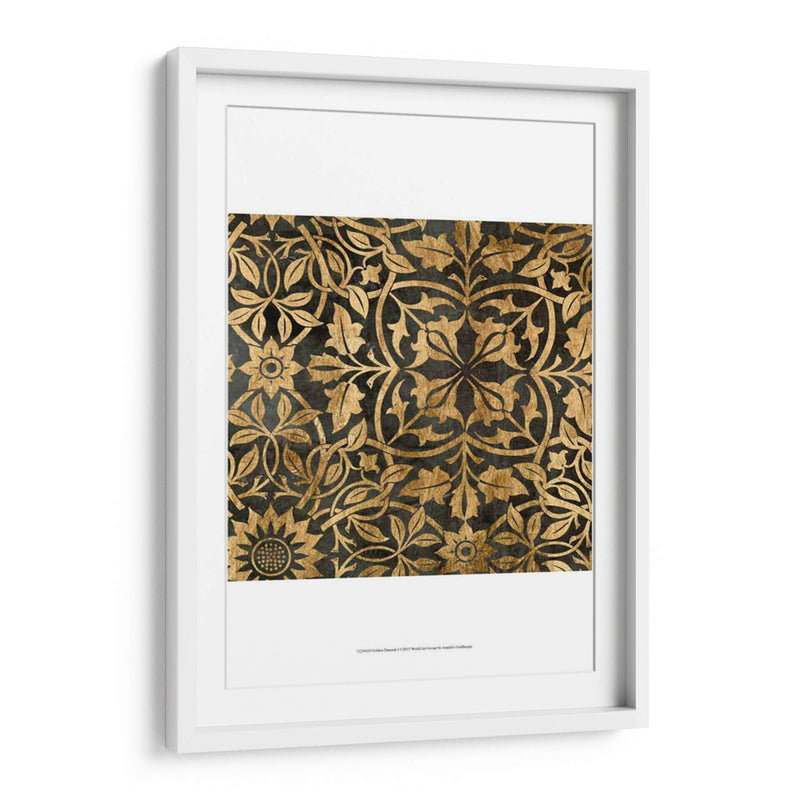 Damasco Dorado I - Jennifer Goldberger | Cuadro decorativo de Canvas Lab