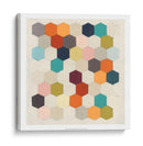 Geometría De Panal Ii - June Erica Vess | Cuadro decorativo de Canvas Lab