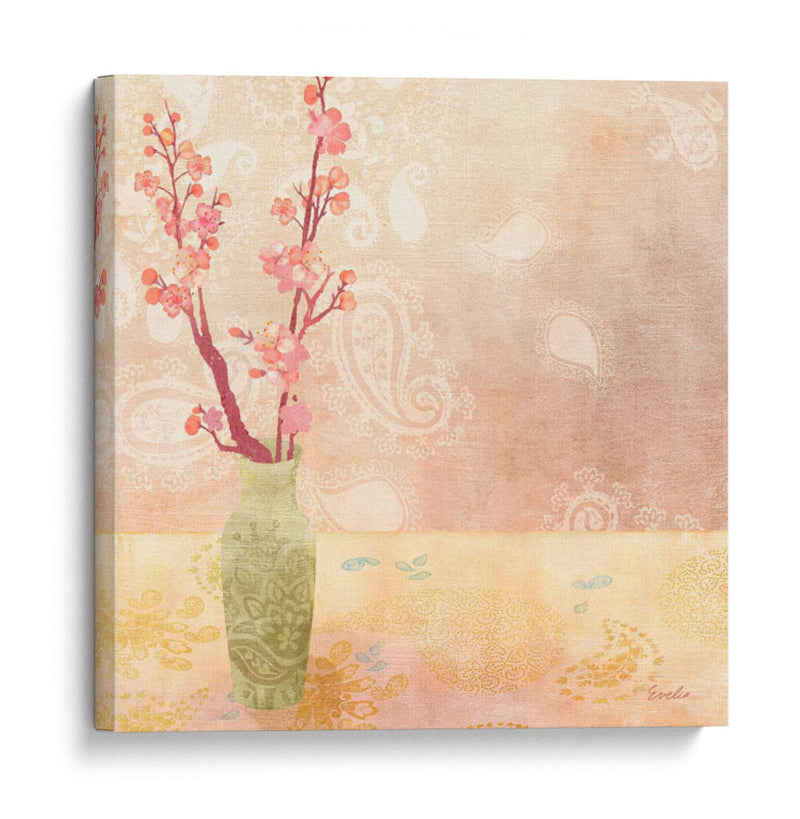 Jarrón De Flores De Cerezo I - Evelia Designs | Cuadro decorativo de Canvas Lab