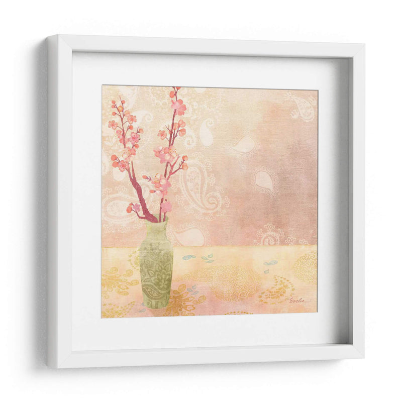 Jarrón De Flores De Cerezo I - Evelia Designs | Cuadro decorativo de Canvas Lab