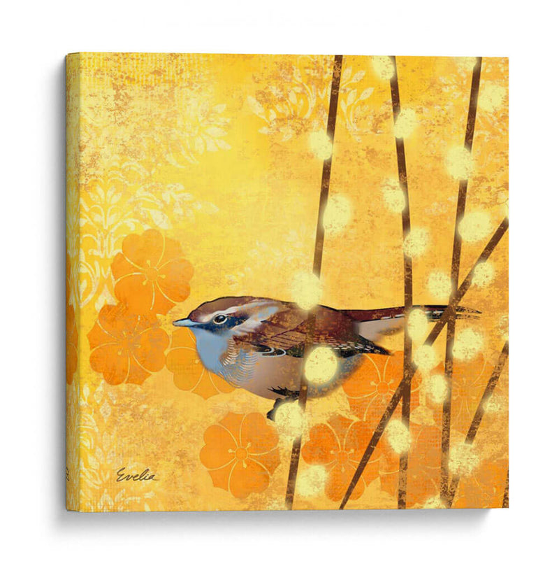 Wren En Amarillo I - Evelia Designs | Cuadro decorativo de Canvas Lab
