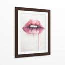 Watercolor pink kiss | Cuadro decorativo de Canvas Lab