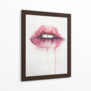 Watercolor pink kiss | Cuadro decorativo de Canvas Lab