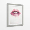 Watercolor pink kiss | Cuadro decorativo de Canvas Lab